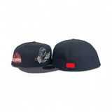 Black Eugene Emeralds Dark Gray Visor Gray Bottom 2014 All Star Game Side Patch New Era 59Fifty Fitted
