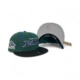 Dark Green Tampa Bay Rays Diet Starts Monday Lightning Bolts Collection Black Visor Gray Bottom 10 Seasons Side Patch New Era 59Fifty Fitted