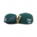 Dark Green Tampa Bay Rays Diet Starts Monday Lightning Bolts Collection Black Visor Gray Bottom 10 Seasons Side Patch New Era 59Fifty Fitted