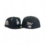 Black Los Angeles Dodgers Diet Starts Monday Lightning Bolts Collection Gray Bottom 2024 World Series Champions Side Patch New Era 59Fifty Fitted