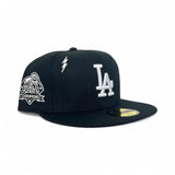 Black Los Angeles Dodgers Diet Starts Monday Lightning Bolts Collection Gray Bottom 2024 World Series Champions Side Patch New Era 59Fifty Fitted