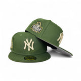 Olive Green New York Yankees Gray Bottom 2024 World Series Side Patch New Era 59Fifty Fitted