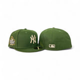 Olive Green New York Yankees Gray Bottom 2024 World Series Side Patch New Era 59Fifty Fitted