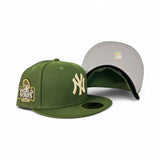 Olive Green New York Yankees Gray Bottom 2024 World Series Side Patch New Era 59Fifty Fitted