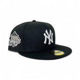 Black New York Yankees Gray Bottom 1999 World Series Side Patch New Era 59Fifty Fitted
