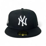 Black New York Yankees Gray Bottom 1999 World Series Side Patch New Era 59Fifty Fitted