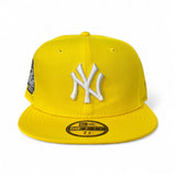 Yellow New York Yankees Gray Bottom 2024 World Series Side Patch New Era 59Fifty Fitted