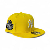 Yellow New York Yankees Gray Bottom 2024 World Series Side Patch New Era 59Fifty Fitted