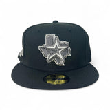 Black Houston Astros State Logo Gray Bottom 2004 All Star Game Side Patch New Era 59Fifty Fitted