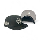 Black Houston Astros State Logo Gray Bottom 2004 All Star Game Side Patch New Era 59Fifty Fitted