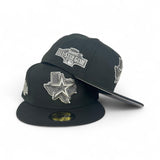 Black Houston Astros State Logo Gray Bottom 2004 All Star Game Side Patch New Era 59Fifty Fitted