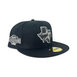 Black Houston Astros State Logo Gray Bottom 2004 All Star Game Side Patch New Era 59Fifty Fitted