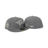 Gray Toronto Blue Jays Gray Bottom 1991 All Star Game Side Patch New Era 59Fifty Fitted