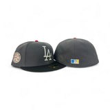 Dark Gray Los Angeles Dodgers Black Visor Gray Bottom 1987 All Star Game Side Patch New Era Fitted