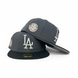 Dark Gray Los Angeles Dodgers Black Visor Gray Bottom 1987 All Star Game Side Patch New Era Fitted