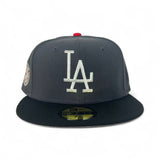 Dark Gray Los Angeles Dodgers Black Visor Gray Bottom 1987 All Star Game Side Patch New Era Fitted