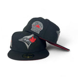 Black Toronto Blue Jays Red Bottom 1991 All Star Game Side Patch New Era 59Fifty Fitted