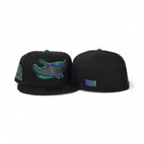 Black Tampa Bay Rays Green Bottom Tropicana Field Side Patch New Era 59Fifty Fitted