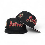 Black Houston Astros Pink Bottom 2022 World Series Side Patch New Era 59Fifty Fitted