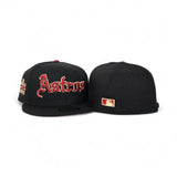 Black Houston Astros Pink Bottom 2022 World Series Side Patch New Era 59Fifty Fitted