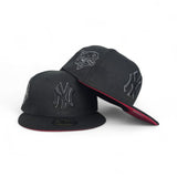 Black New York Yankees Red Bottom 2000 World Series Side Patch New Era 59Fifty Fitted