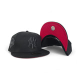 Black New York Yankees Red Bottom 2000 World Series Side Patch New Era 59Fifty Fitted
