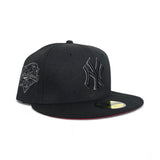 Black New York Yankees Red Bottom 2000 World Series Side Patch New Era 59Fifty Fitted