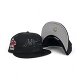 Black Atlanta Braves Gray Bottom 1995 World Series Welcome To The Show Side Patch New Era 59Fifty Fitted