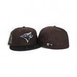 Dark Brown Toronto Blue Jays Black Visor Pink Bottom 1991 All Star Game Side Patch New Era 59Fifty Fitted