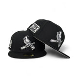 Black St. Louis Cardinals Bird Logo Gray Bottom 2006 World Series Side Patch New Era 59Fifty Fitted