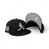 Black St. Louis Cardinals Bird Logo Gray Bottom 2006 World Series Side Patch New Era 59Fifty Fitted