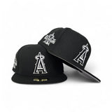 Black Los Angeles Angels Gray Bottom 2010 All Star Game Side Patch New Era 59Fifty Fitted