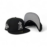 Black Los Angeles Angels Gray Bottom 2010 All Star Game Side Patch New Era 59Fifty Fitted