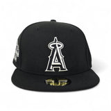 Black Los Angeles Angels Gray Bottom 2010 All Star Game Side Patch New Era 59Fifty Fitted