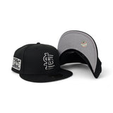 Black St. Louis Cardinals Gray Bottom 2006 World Series Side Patch New Era 59Fifty Fitted