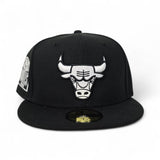 Black Chicago Bulls Gray Bottom Eastern Conference Side Patch New Era 59Fifty Fitted