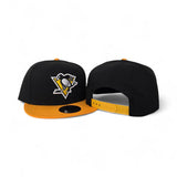 Black Pittsburgh Penguins Yellow Visor Gray Bottom New Era 9Fifty Snapback