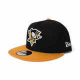 Black Pittsburgh Penguins Yellow Visor Gray Bottom New Era 9Fifty Snapback