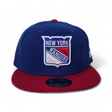 Royal Blue New York Rangers Red Visor Gray Bottom New Era 9Fifty Snapback