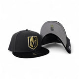 Dark Gray Las Vegas Golden Knights Black Visor Gray Bottom New Era 9Fifty Snapback