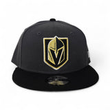 Dark Gray Las Vegas Golden Knights Black Visor Gray Bottom New Era 9Fifty Snapback