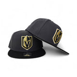 Dark Gray Las Vegas Golden Knights Black Visor Gray Bottom New Era 9Fifty Snapback