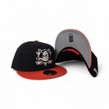 Black Anaheim Mighty Ducks Orange Visor Gray Bottom New Era 9Fifty Snapback