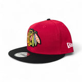 Red Chicago Blackhawks Black Visor Gray Bottom New Era 9Fifty Snapback