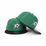 Kelly Green Dallas Stars Black Visor Gray Bottom New Era 9Fifty Snapback