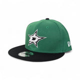 Kelly Green Dallas Stars Black Visor Gray Bottom New Era 9Fifty Snapback