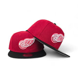 Red Detroit Red Wings Black Visor Gray Bottom New Era 9Fifty Snapback