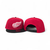 Red Detroit Red Wings Black Visor Gray Bottom New Era 9Fifty Snapback