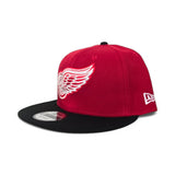 Red Detroit Red Wings Black Visor Gray Bottom New Era 9Fifty Snapback