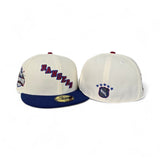 Off White New York Rangers Royal Blue Visor Gray Bottom 1994 All Star Game Madison Square Garden Side Patch New Era 59Fifty Fitted